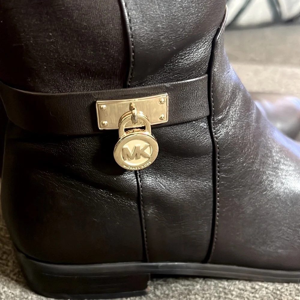 MICHAEL Michael Kors Hamilton Tall Riding Boots -‎ Dark Chocolate Size 5.5